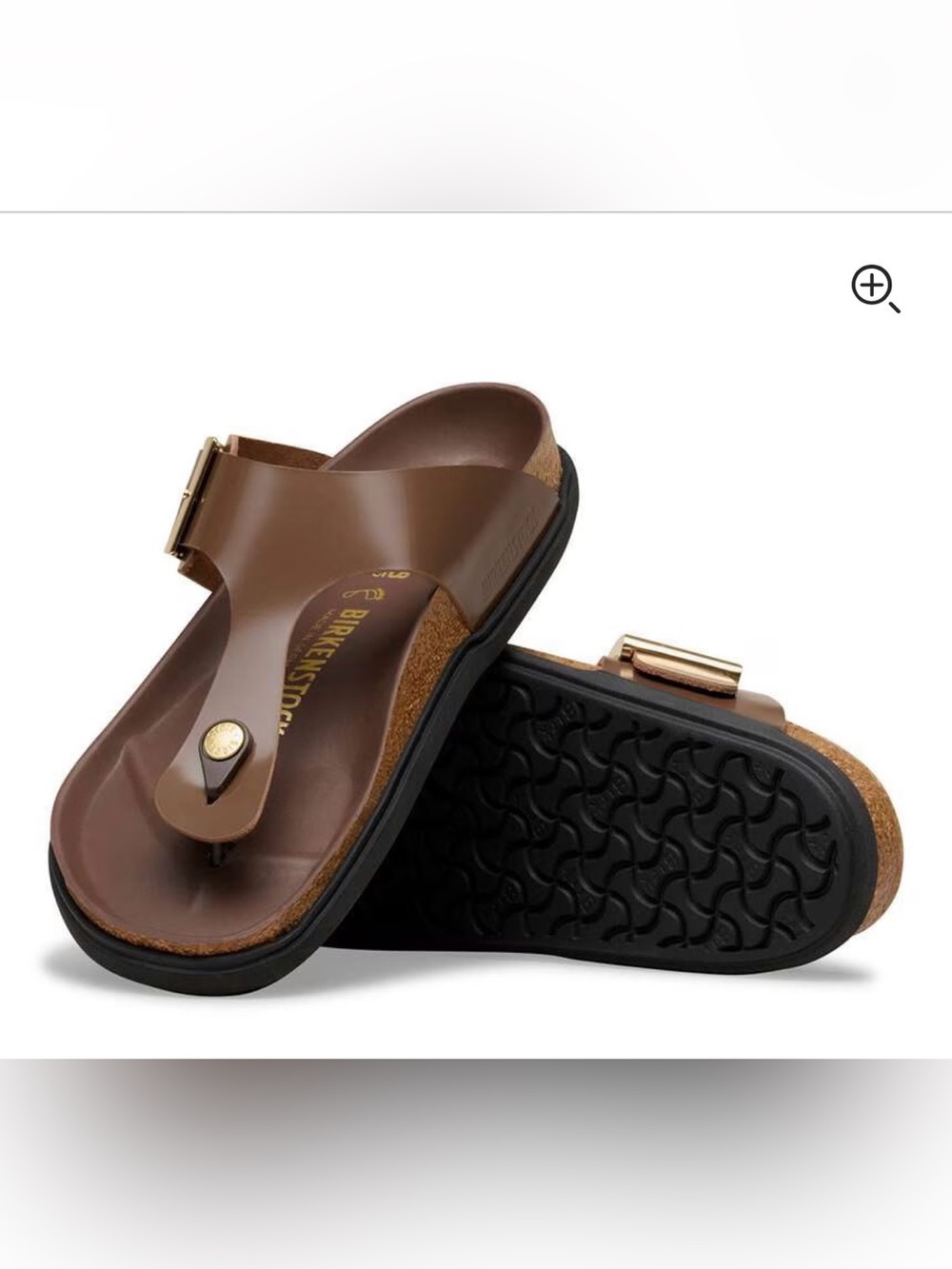 Birkenstock Gizeh Droplet Buckle Carafe High Shine